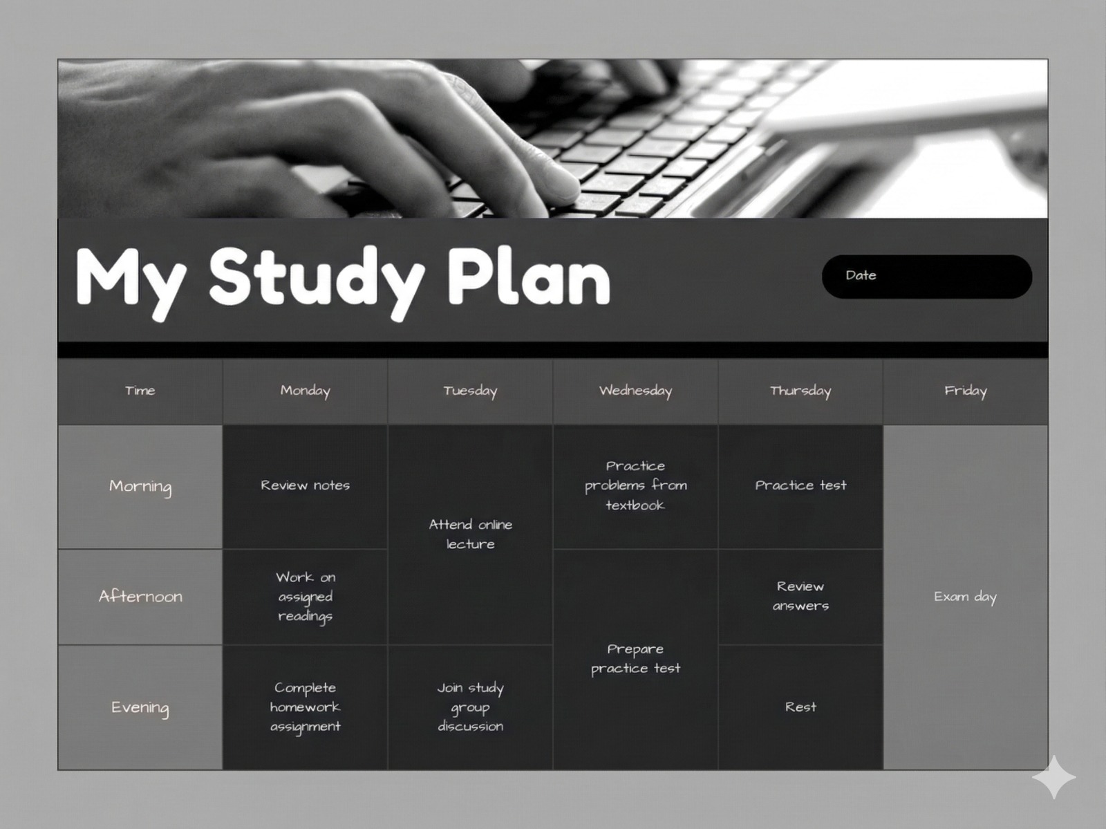 Study Plan